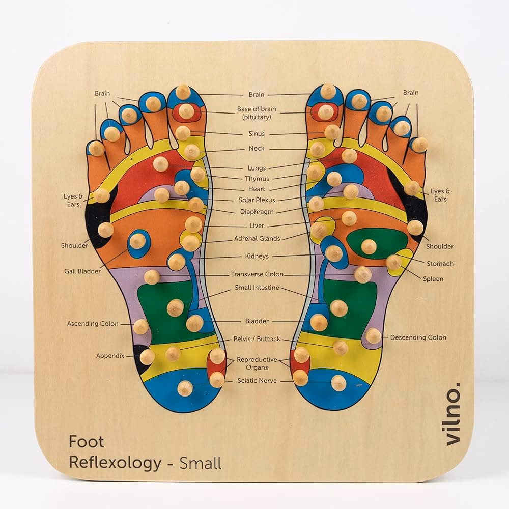Where is the reflexology point for the knee?
