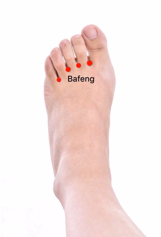 What are the BA Feng Acupoints?
