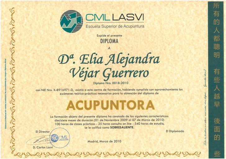 ¿Qué es el Diplomado en acupuntura?