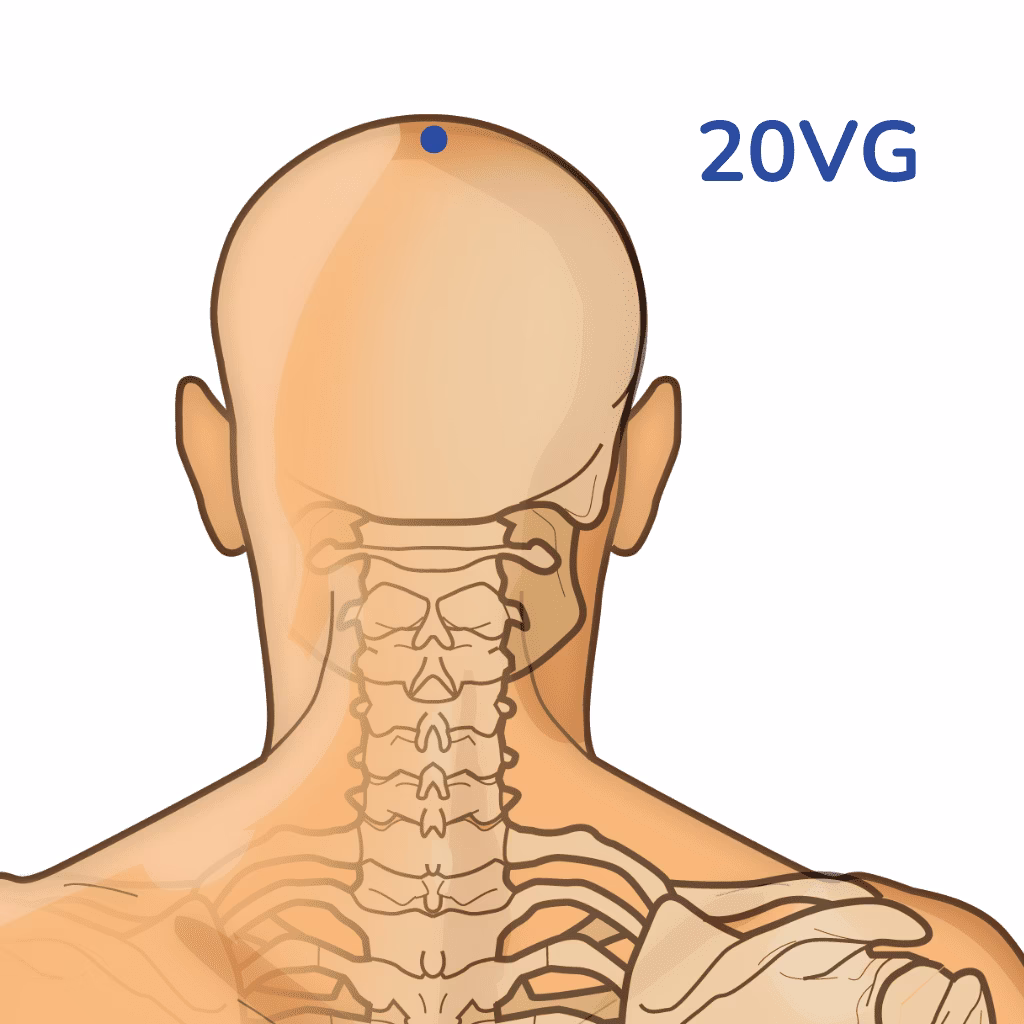 ¿Dónde está el punto de acupuntura Baihui?