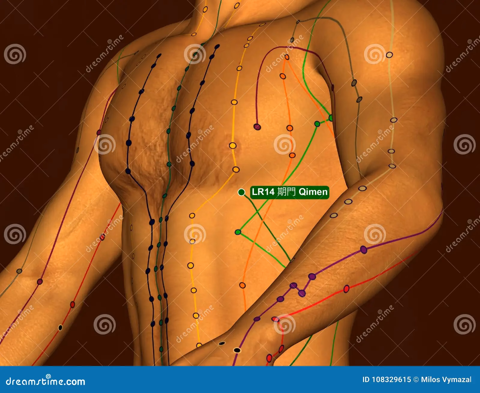 ¿Dónde está el punto Qimen?